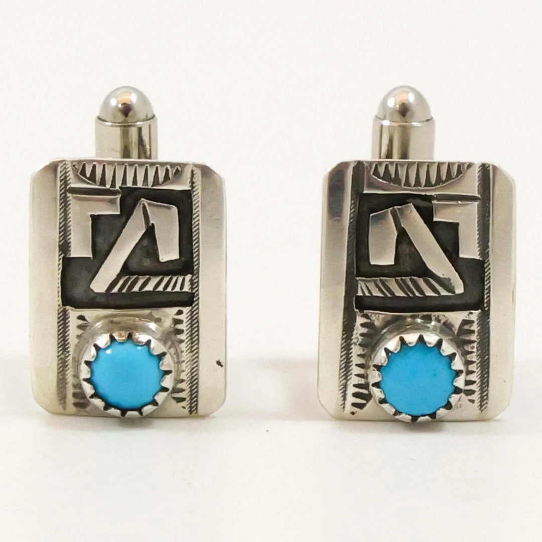 Sleeping Beauty Turquoise Cuff Links