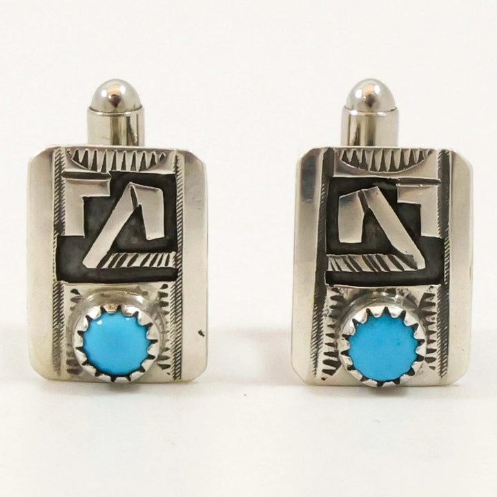 Sleeping Beauty Turquoise Cuff Links