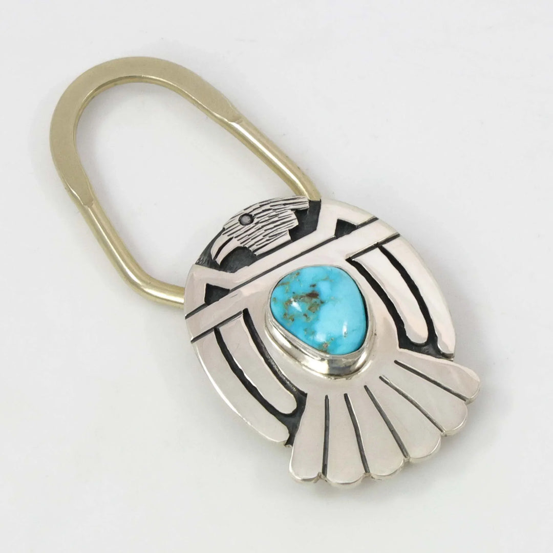 Turquoise Eagle Key Ring
