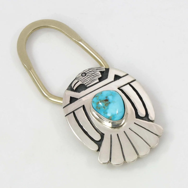 Turquoise Eagle Key Ring