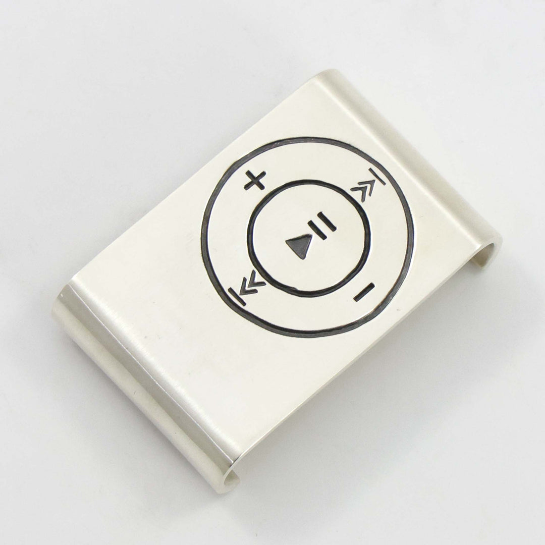 Silver iPod Shuffle Barrette