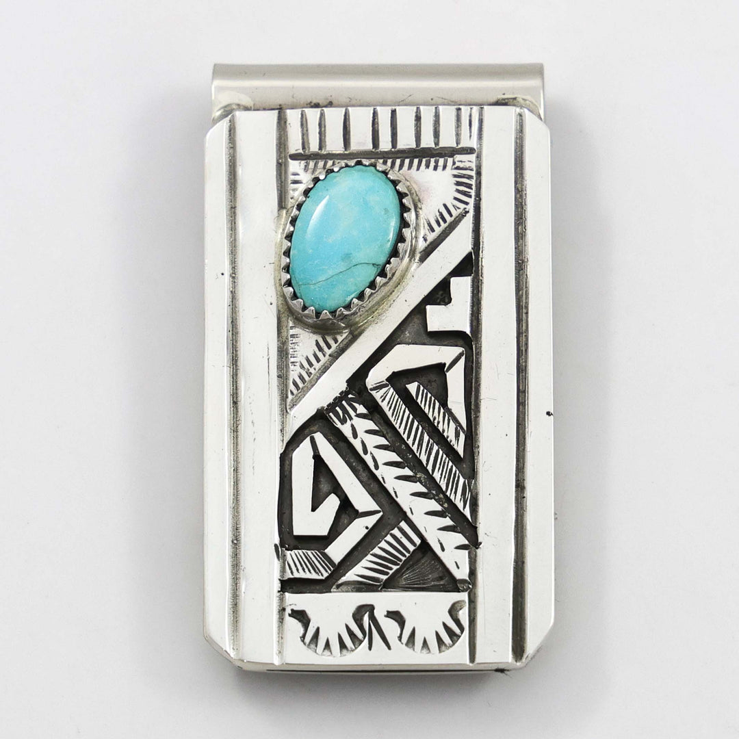Blue Bird Turquoise Money Clip