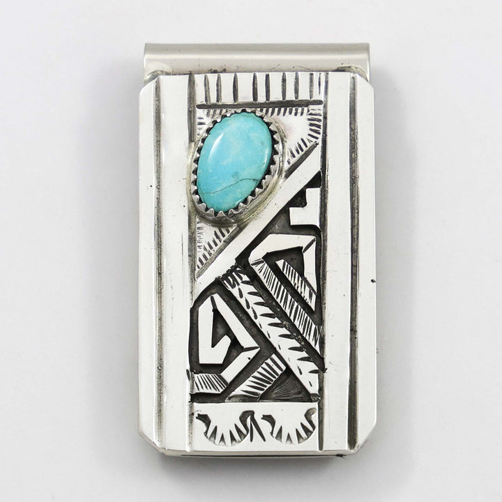 Blue Bird Turquoise Money Clip