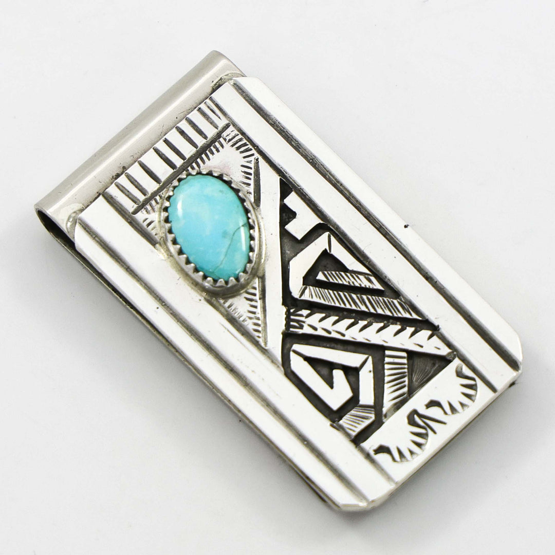 Blue Bird Turquoise Money Clip