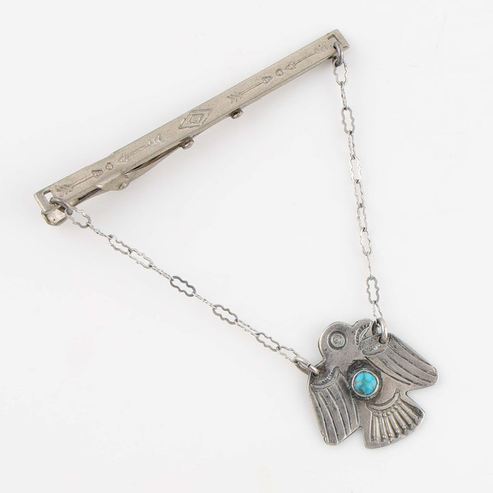 1940s Thunderbird Tie Clip