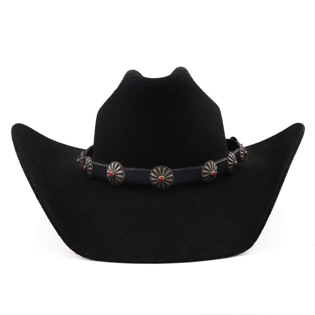 1980s Navajo Coral Hat Band