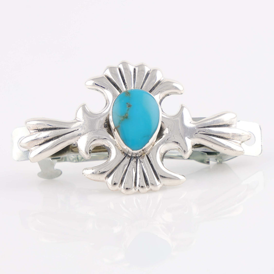 Blue Gem Turquoise Barrette