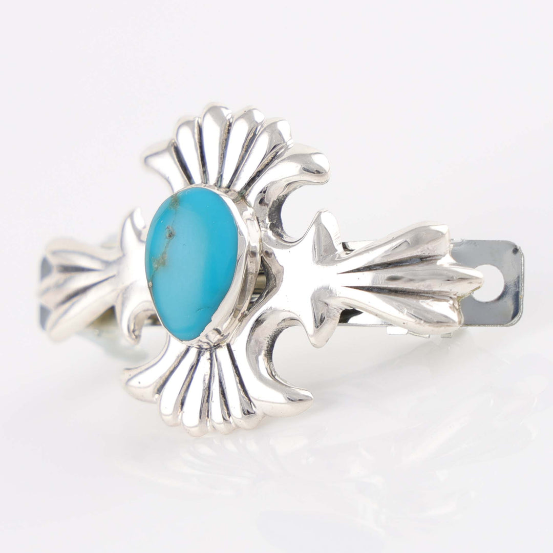 Blue Gem Turquoise Barrette