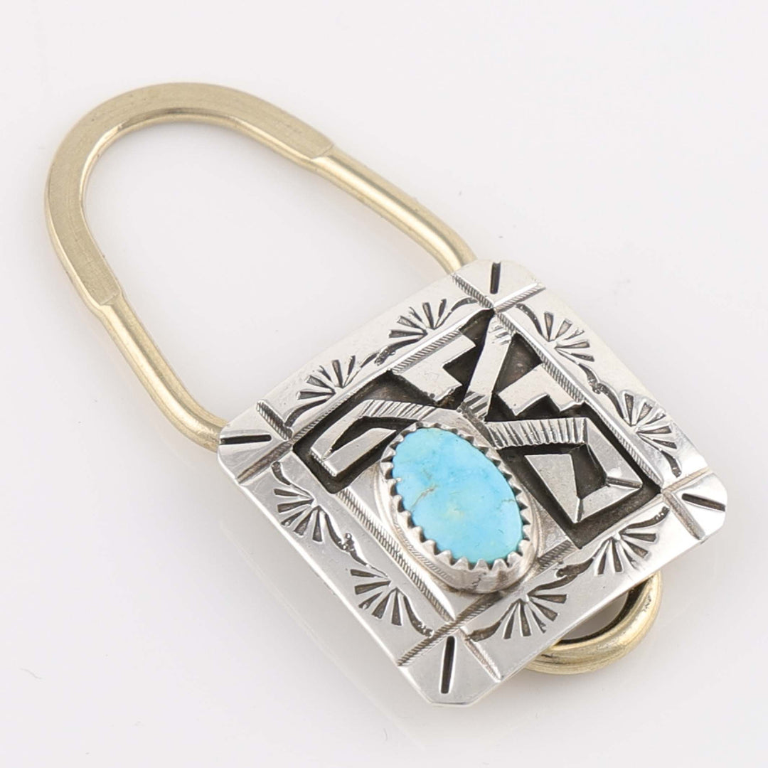 Blue Bird Turquoise Key Ring