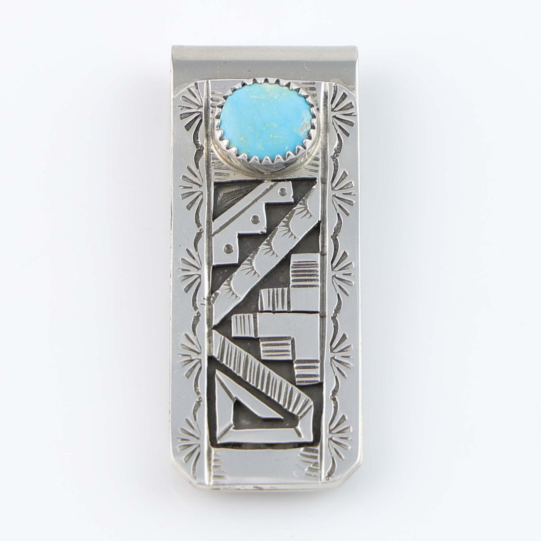 Blue Bird Turquoise Money Clip