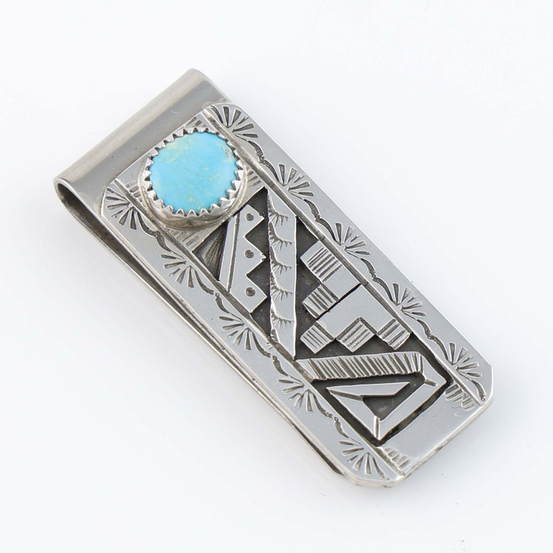 Blue Bird Turquoise Money Clip