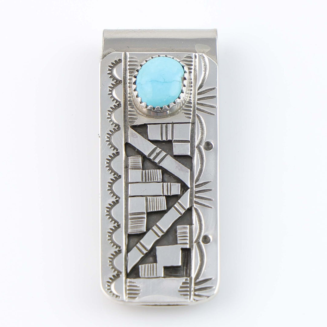 Blue Bird Turquoise Money Clip