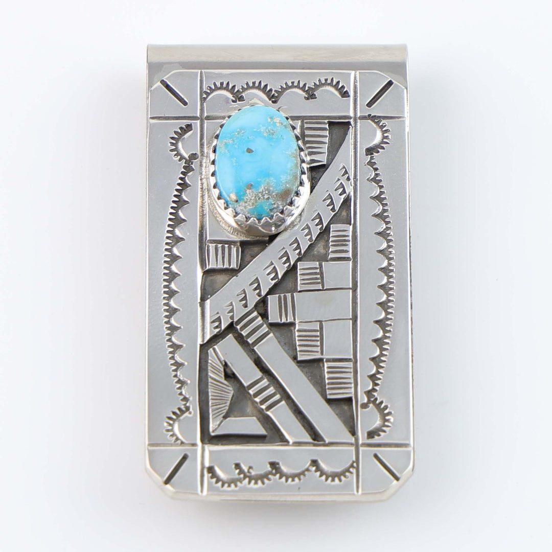 Blue Bird Turquoise Money Clip