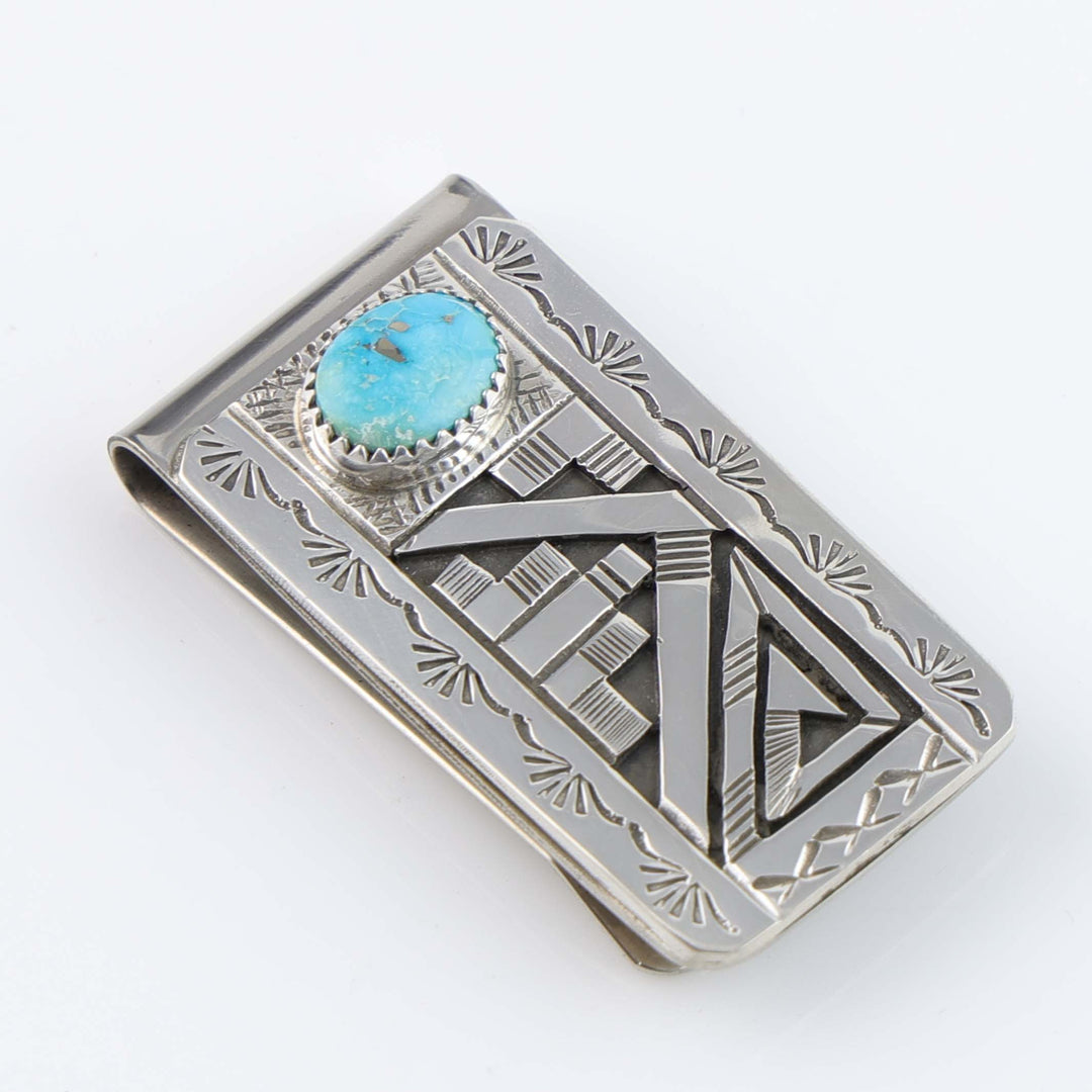 Blue Bird Turquoise Money Clip