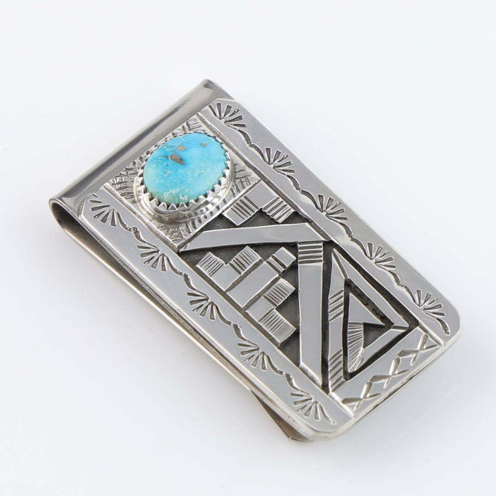 Blue Bird Turquoise Money Clip