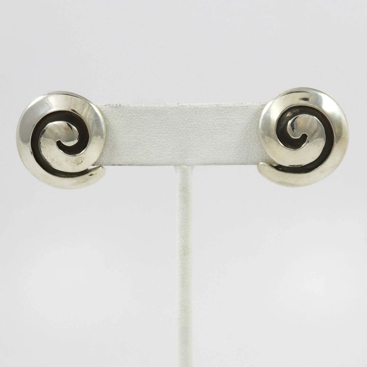 Silver Swirl Earrings
