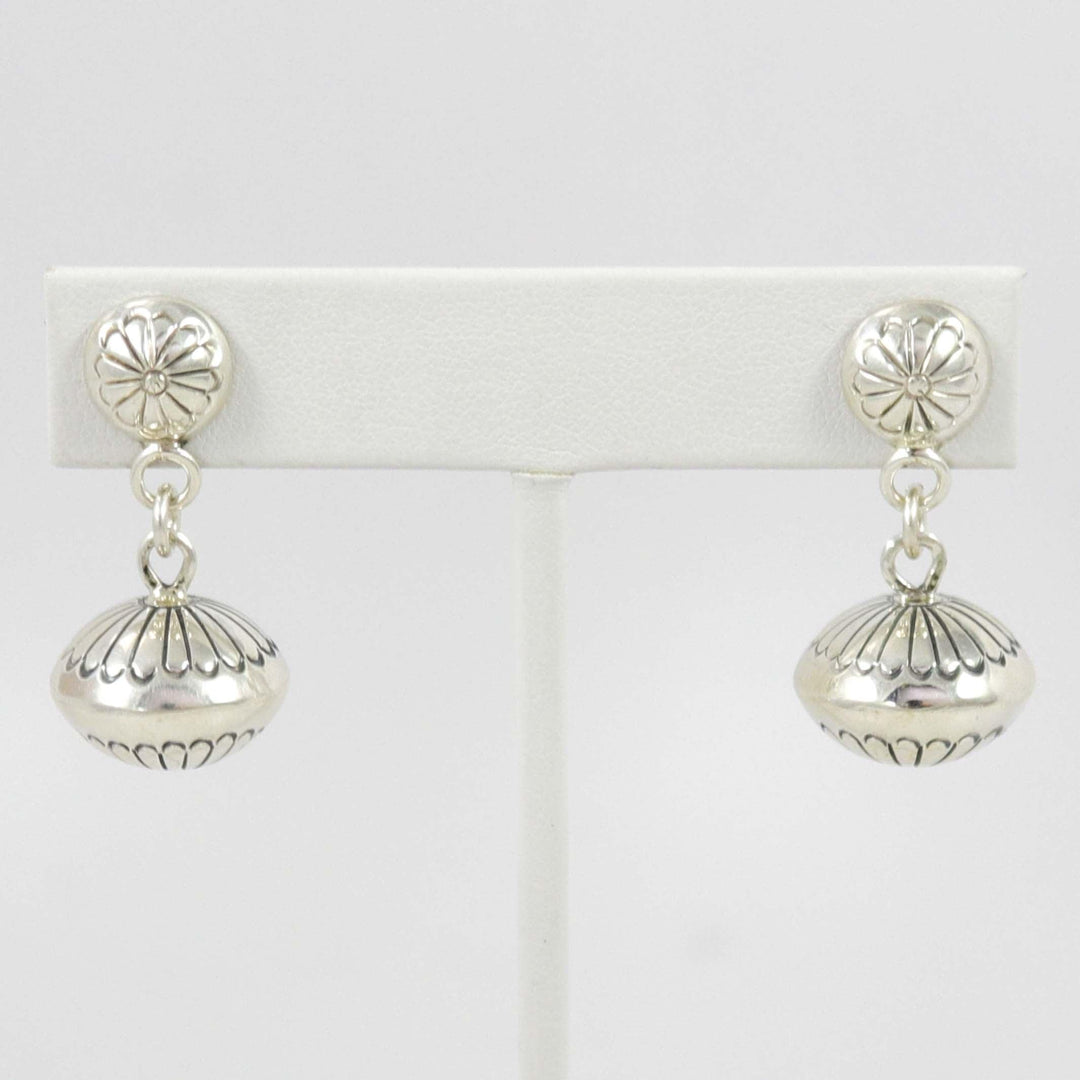 シルバー ビーズ イヤリング