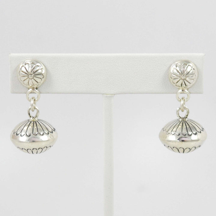 シルバー ビーズ イヤリング