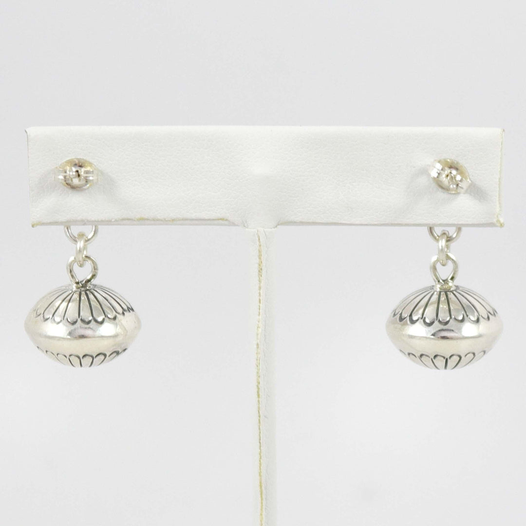 シルバー ビーズ イヤリング