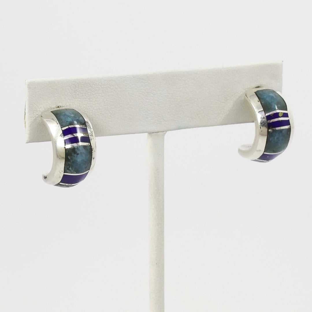 Lapis Hoop Earrings
