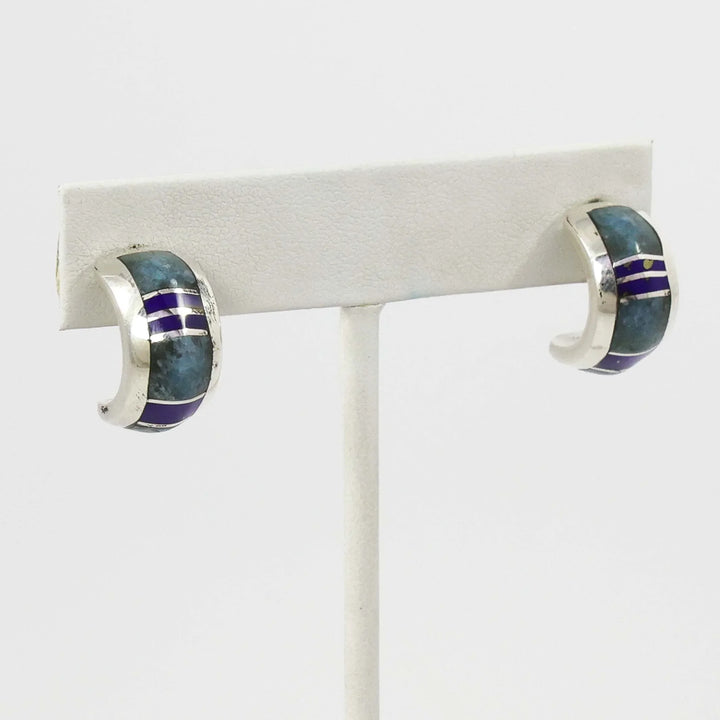 Lapis Hoop Earrings