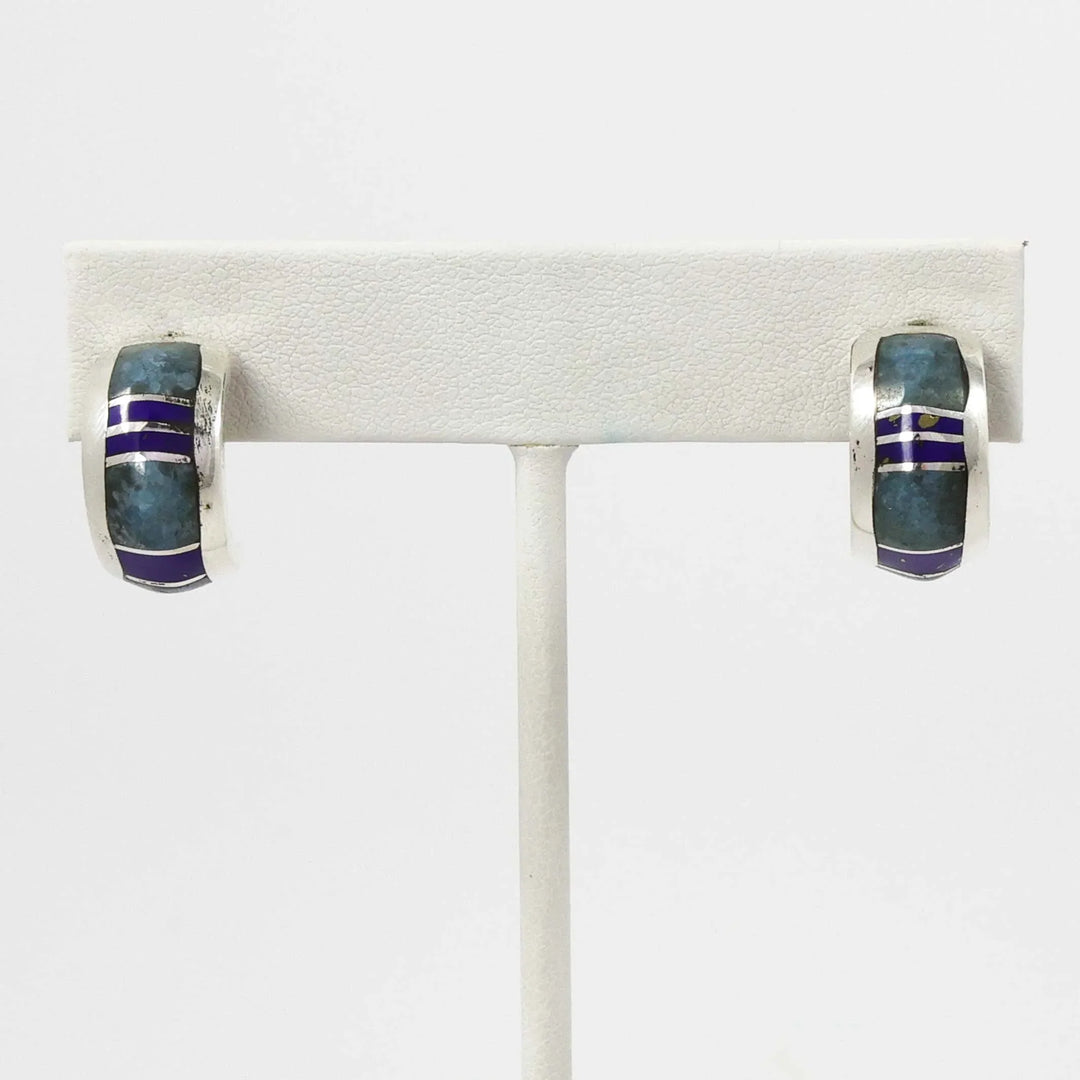 Lapis Hoop Earrings