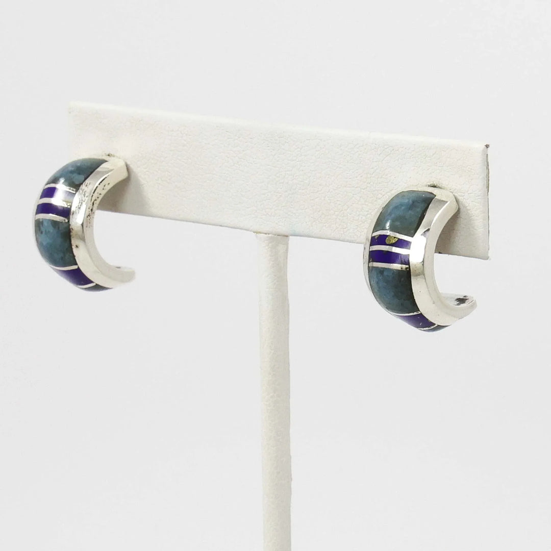 Lapis Hoop Earrings