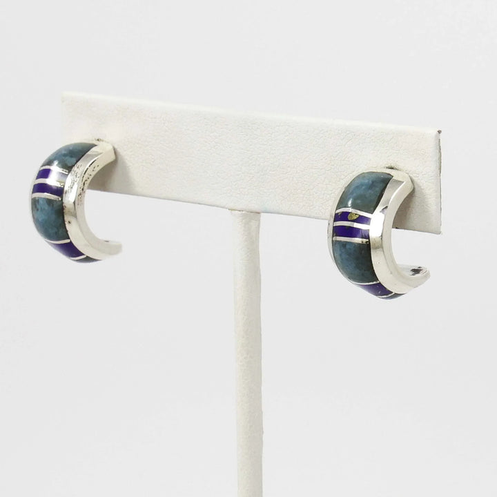 Lapis Hoop Earrings