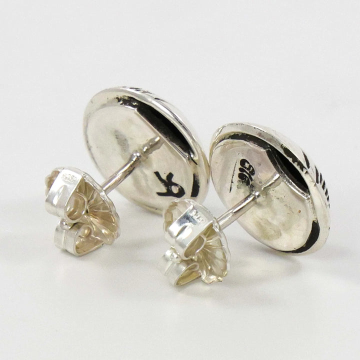 Stamped Silver Earrings