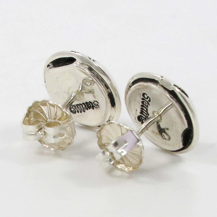 Stamped Silver Earrings