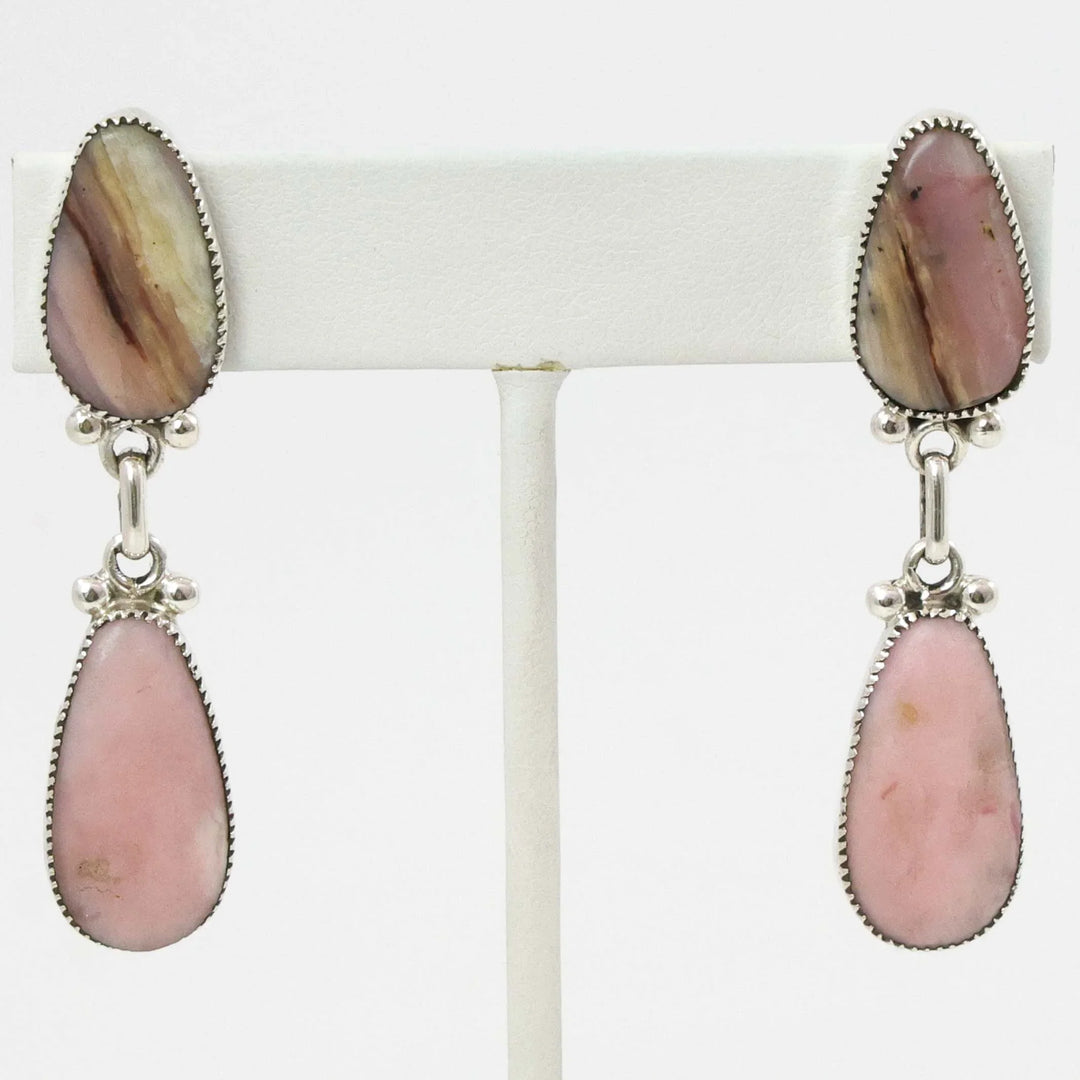 Pink Opal Earrings