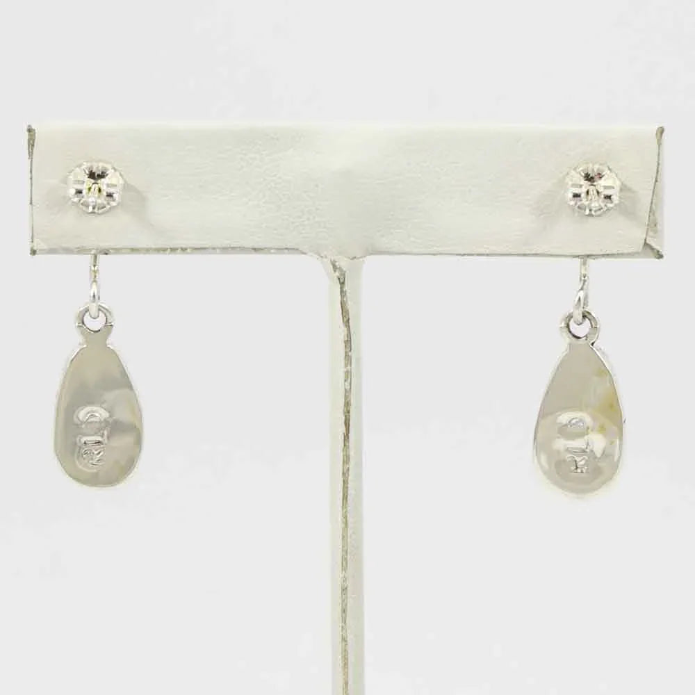 Charoite and Spiny Oyster Shell Earrings