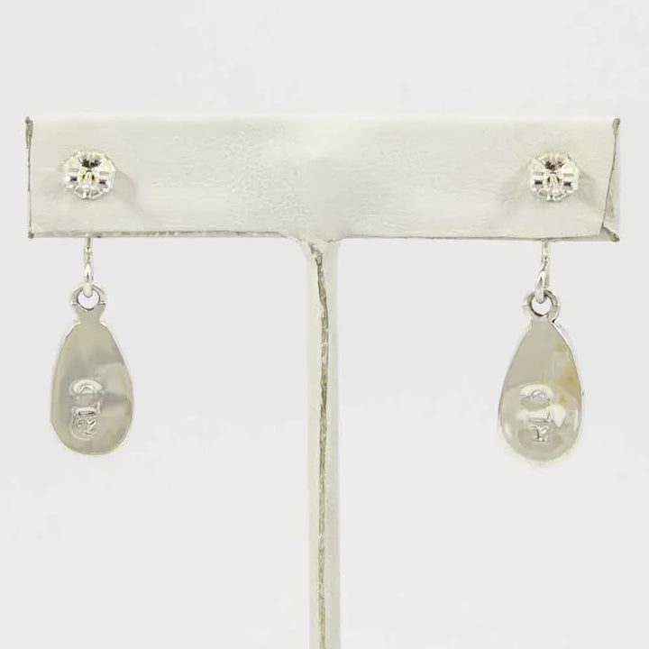 Charoite and Spiny Oyster Shell Earrings