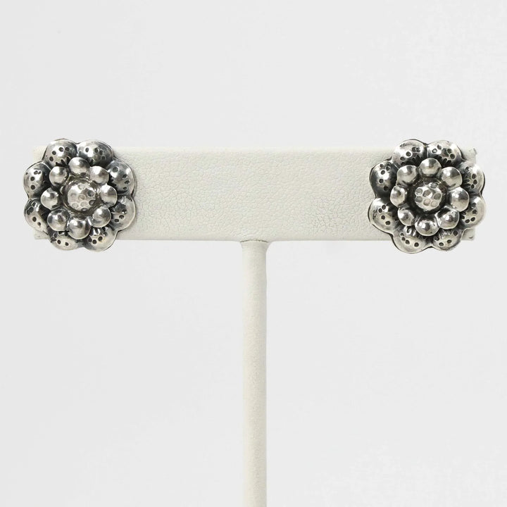 Silver Flower Earrings