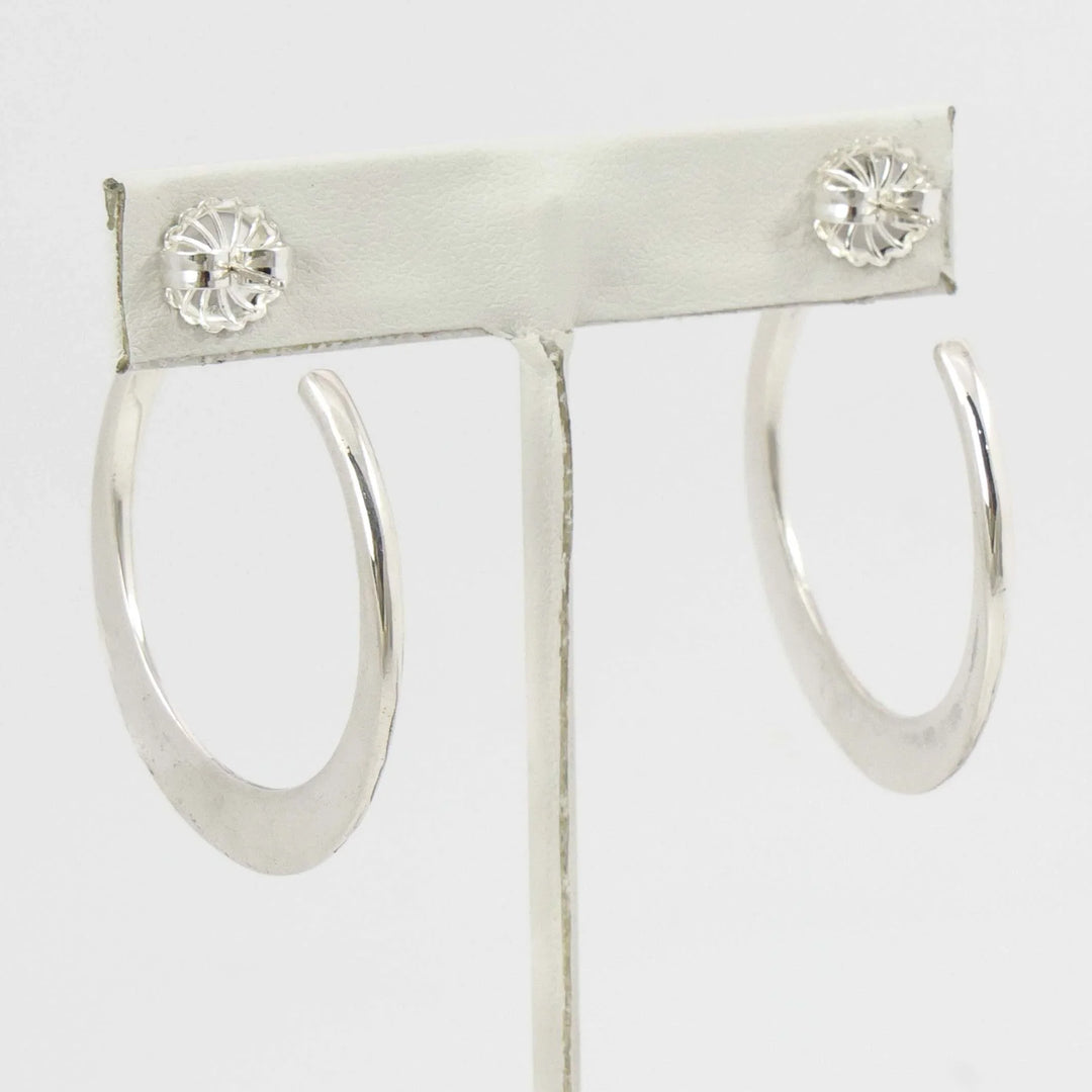 Lapis Hoop Earrings