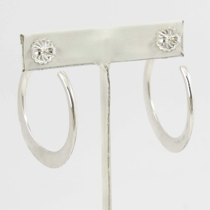 Lapis Hoop Earrings