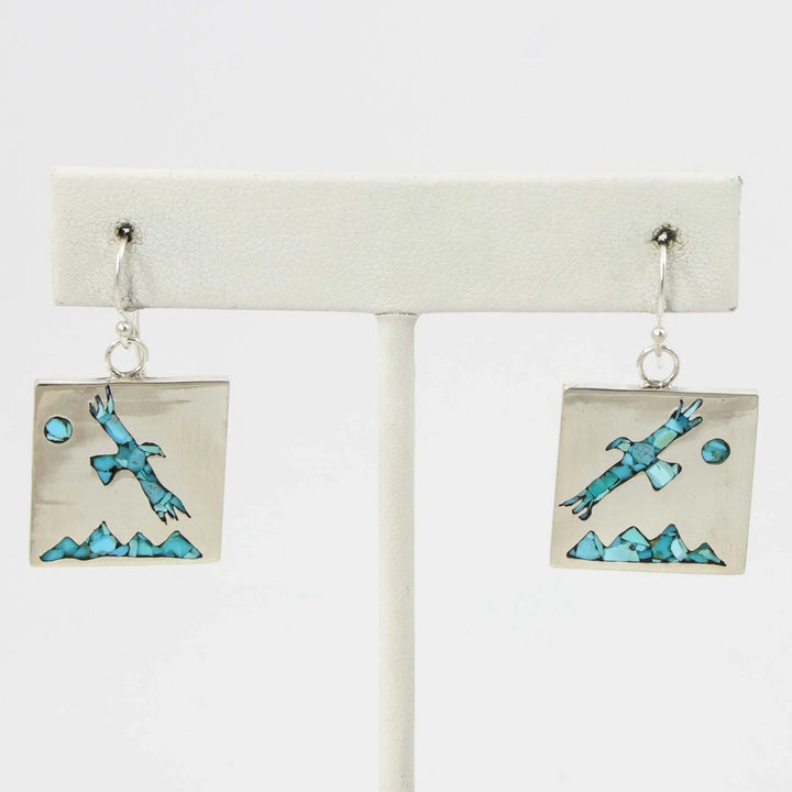 Turquoise Bird Earrings
