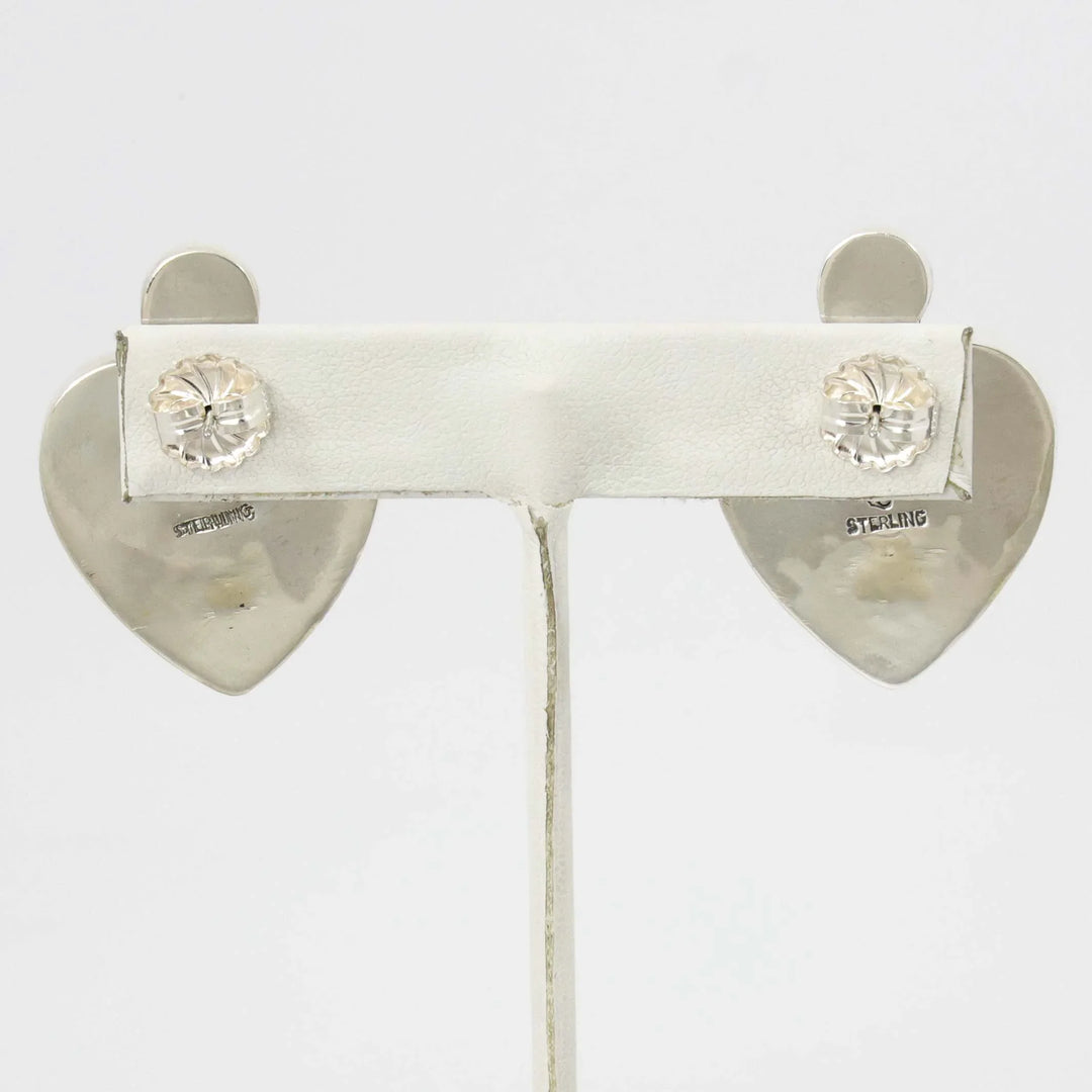 Spiny Oyster Heart Earrings