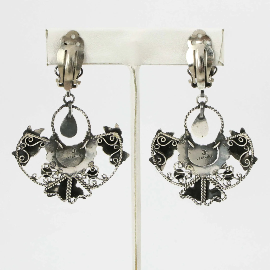 Frida Kahlo Clip Earrings