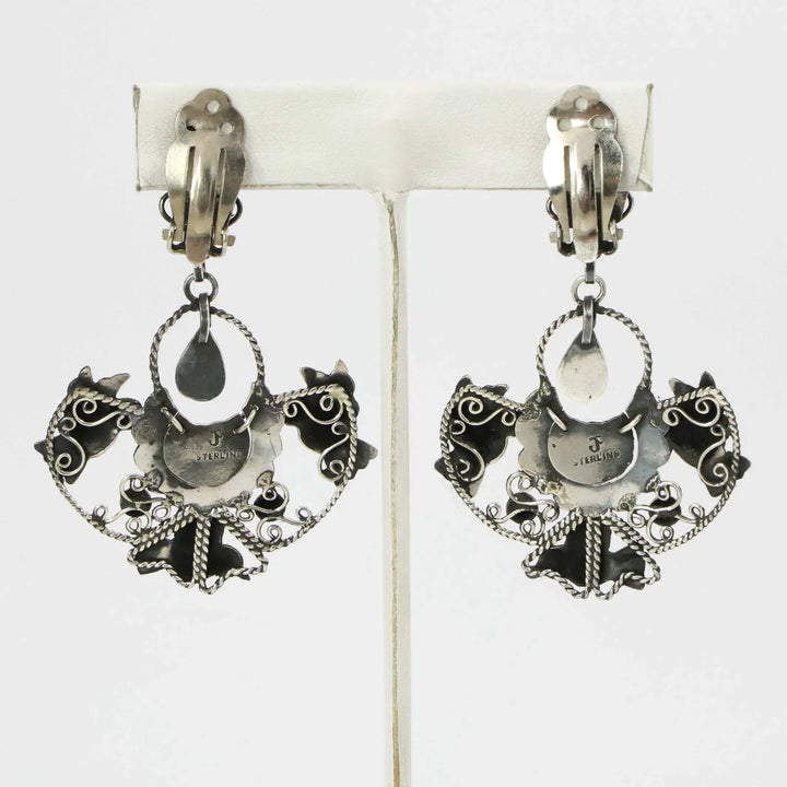 Frida Kahlo Clip Earrings