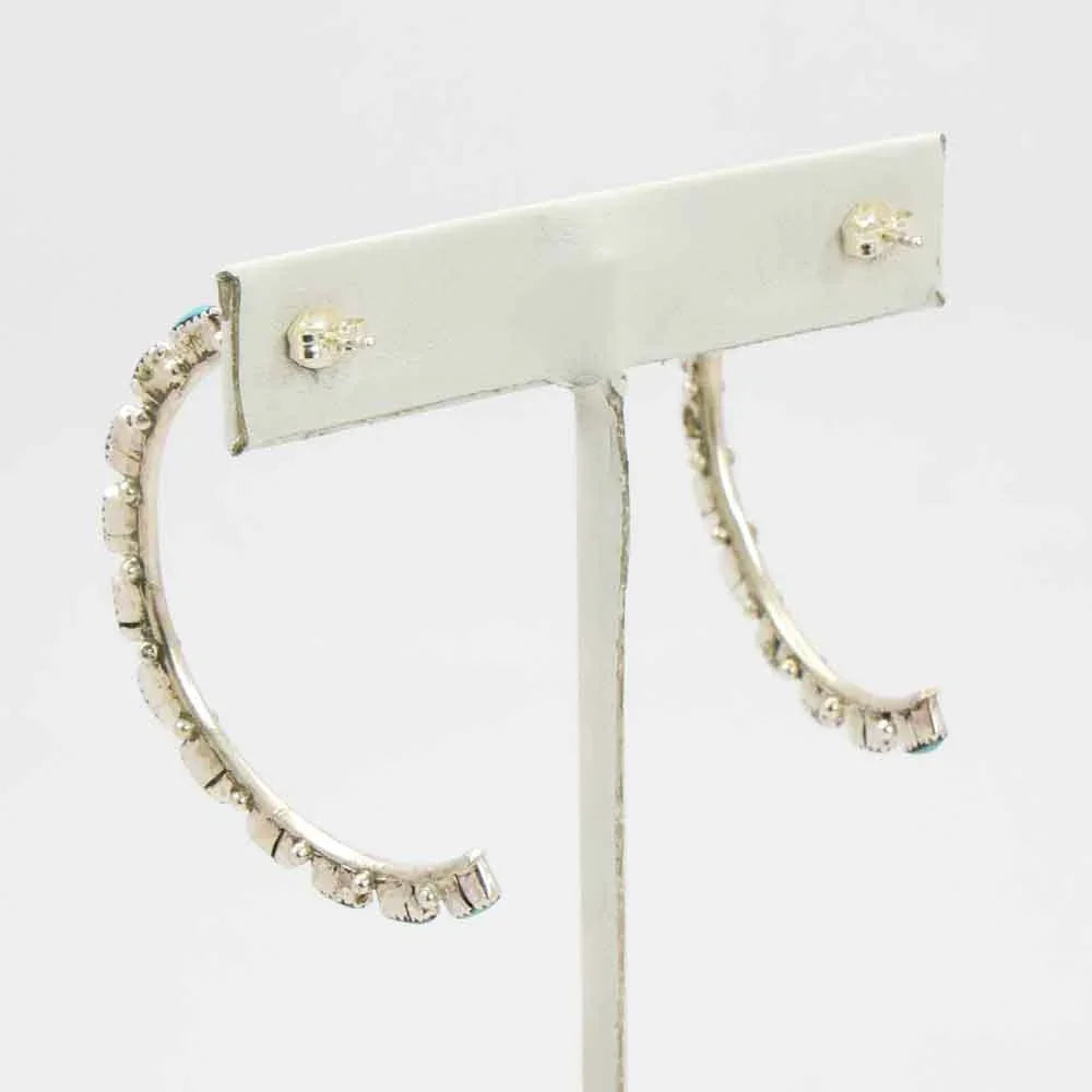 Turquoise Hoop Earrings
