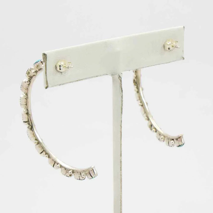 Turquoise Hoop Earrings