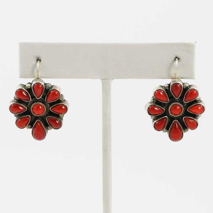 Coral Cluster Earrings