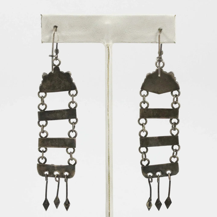 1940s Turquoise Chandelier Earrings