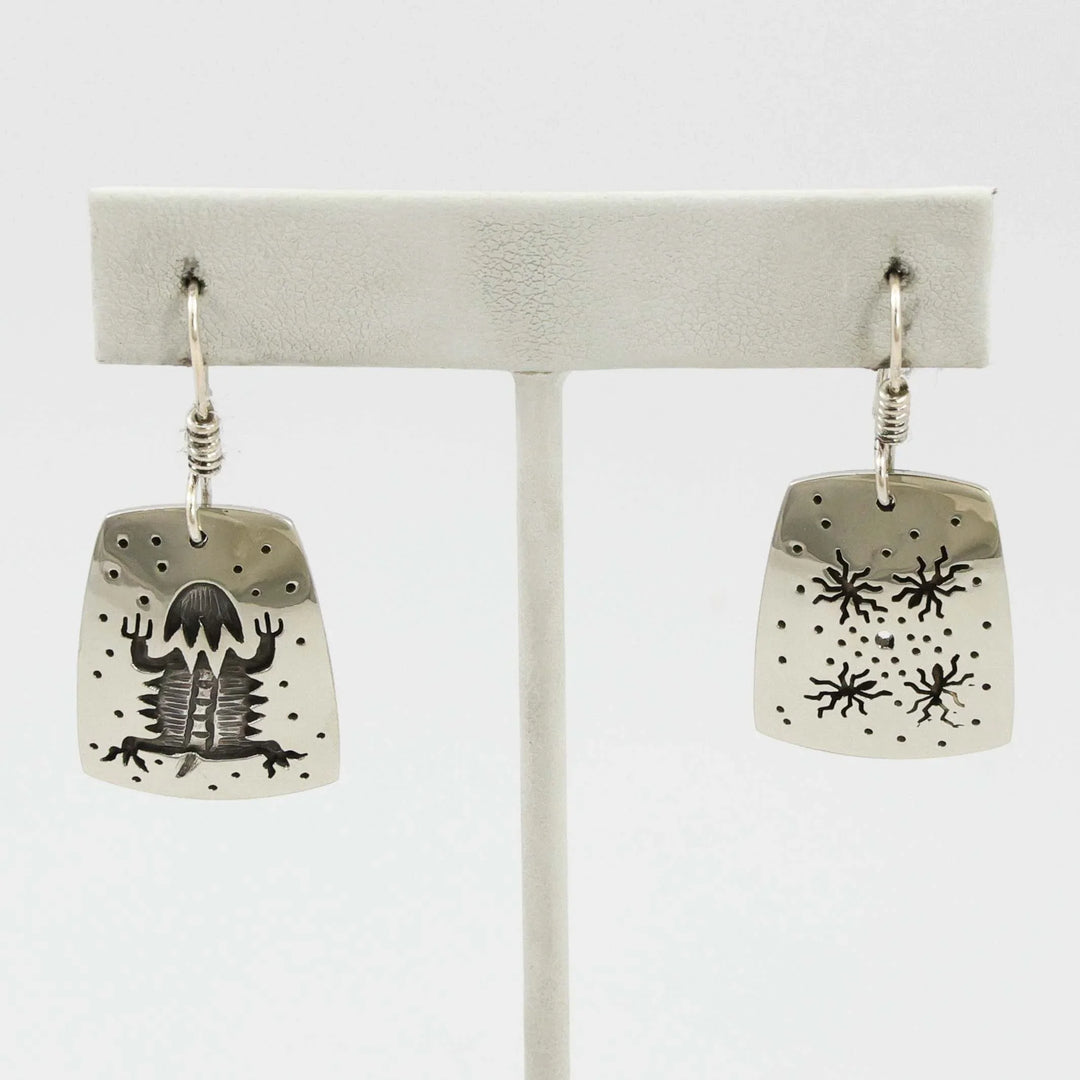 Horned Toad and Ant Earrings
