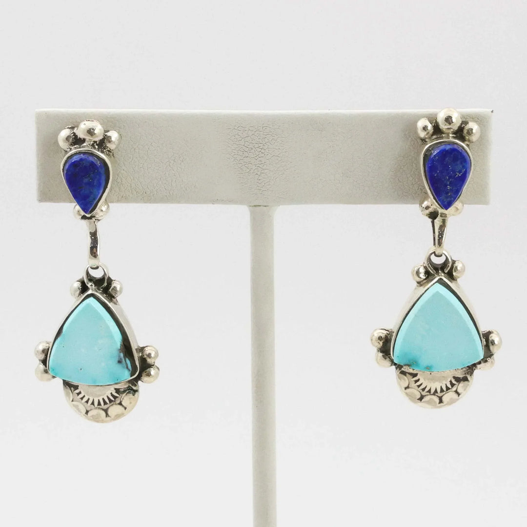 Turquoise and Lapis Earrings
