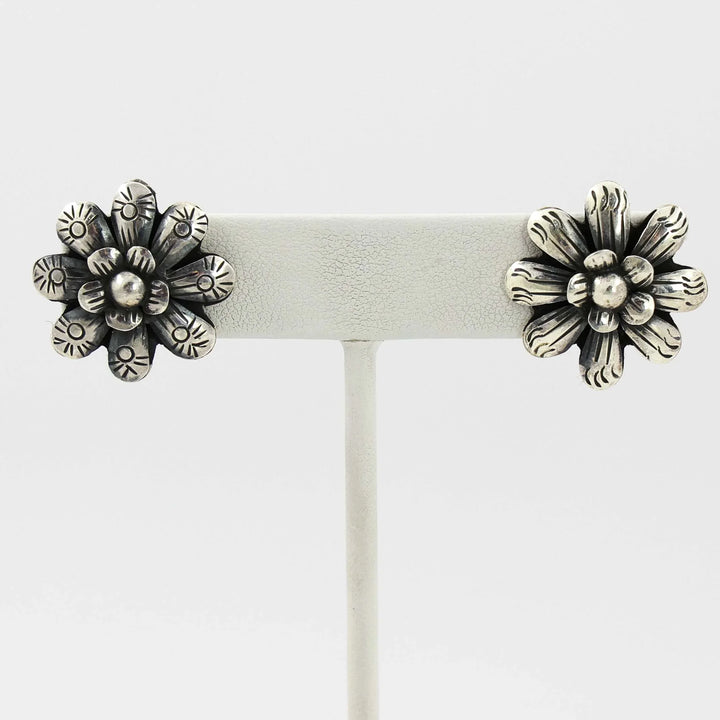 Silver Flower Earrings