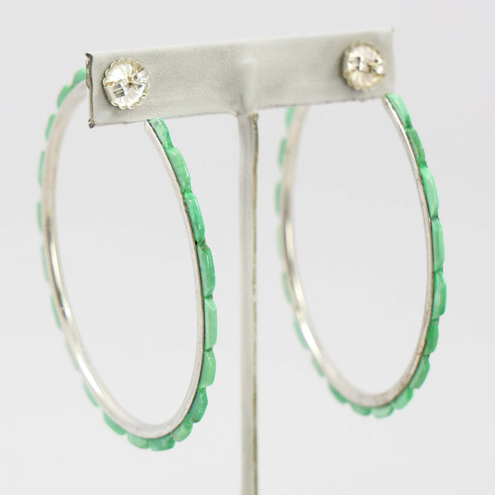 Turquoise Hoop Earrings