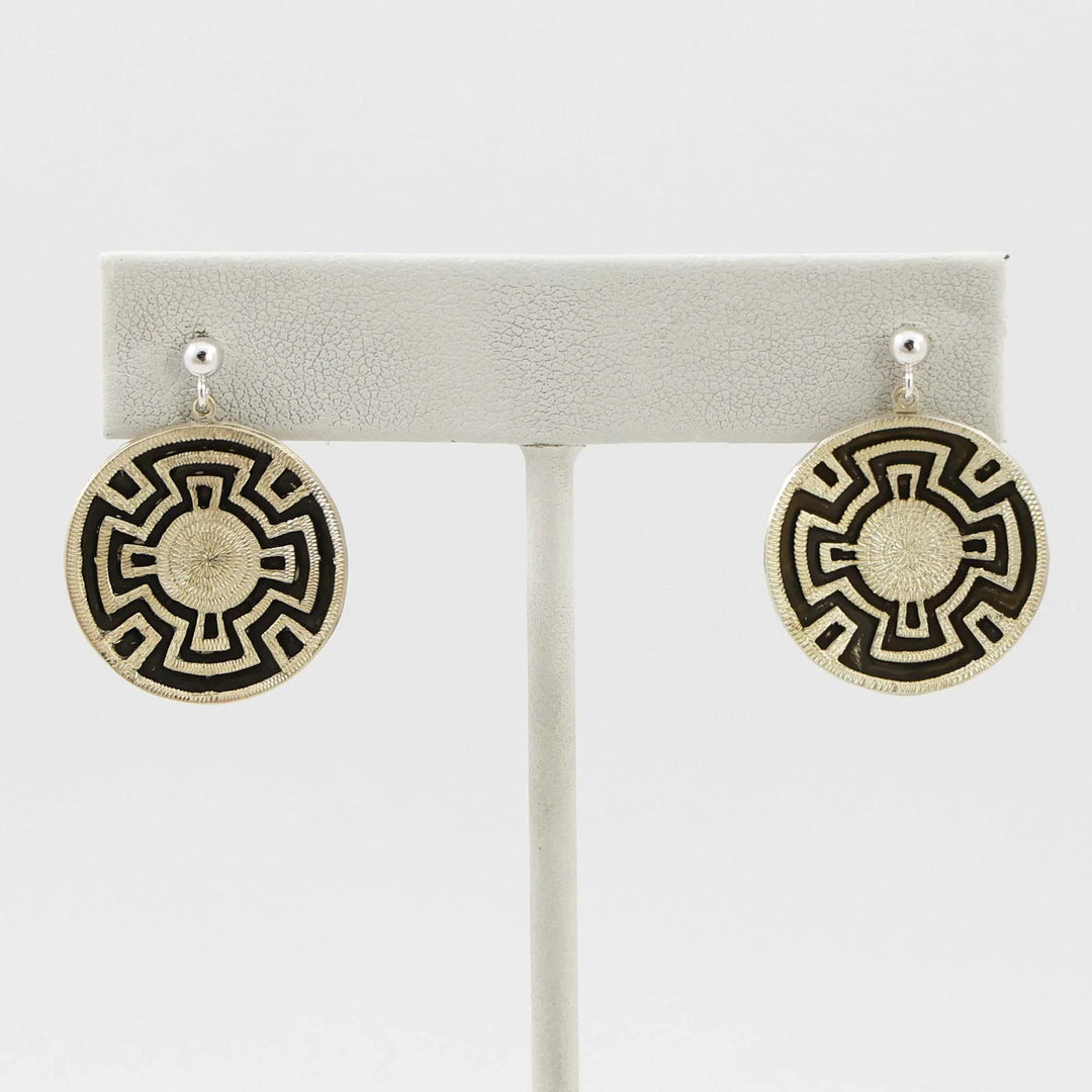 Silver Basket Earrings