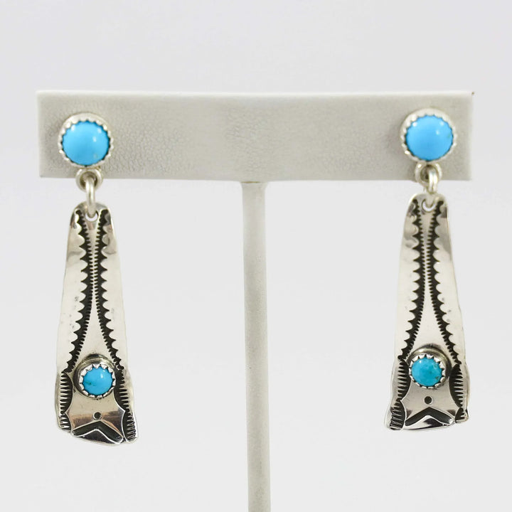 Sleeping Beauty Turquoise Earrings